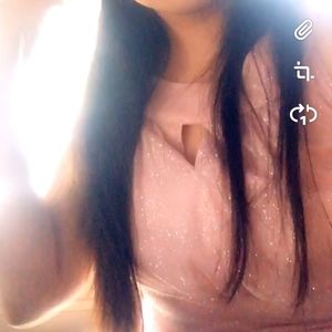 Light Pink Long glitter dress!!